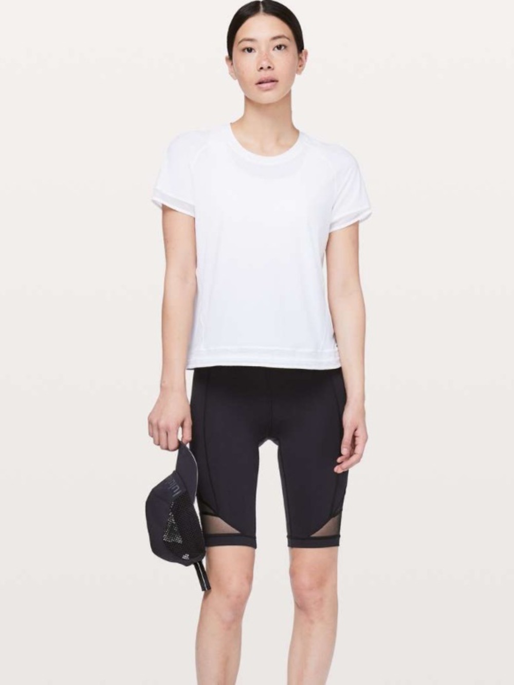 lululemon athletica White Find Focus Short Sleeve Top